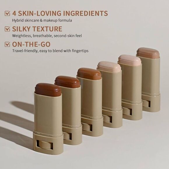 Foundation Stick Beauty Balm Serum Boosted Skin Tinted Moisturizer New - Picture 4 of 12